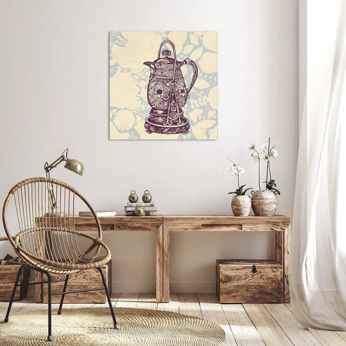 Cuadro sobre lienzo - Impresión de Imagen - La belleza de lo cotidiano - 70x70 cm