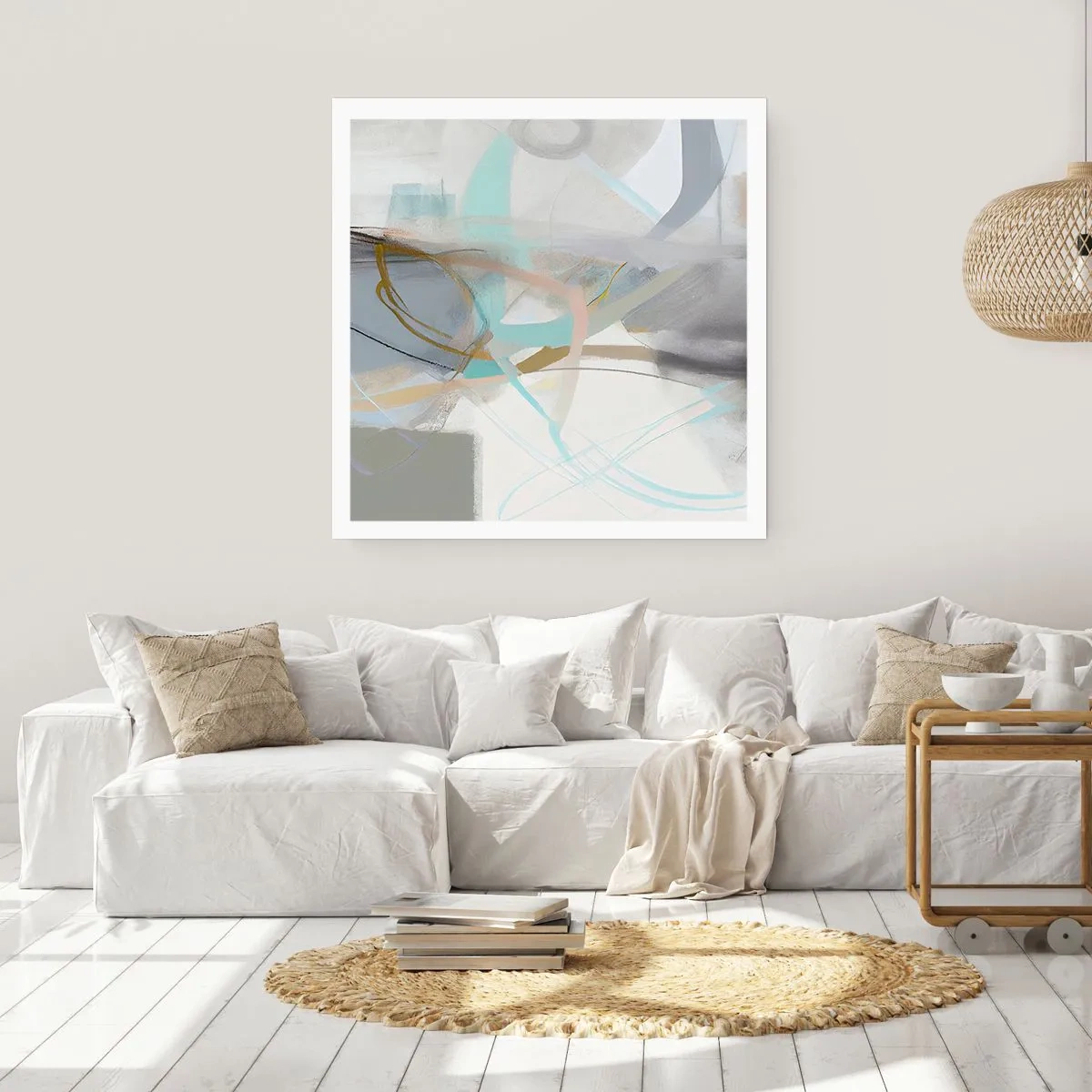 Póster - Abstracción brumosa - 40x40 cm