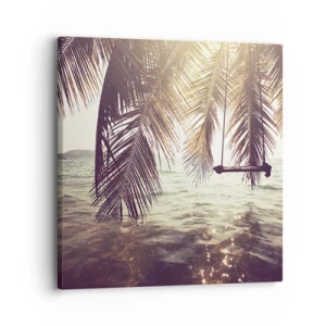 Cuadro sobre lienzo - Impresión de Imagen - Columpiar la imaginación - 30x30 cm