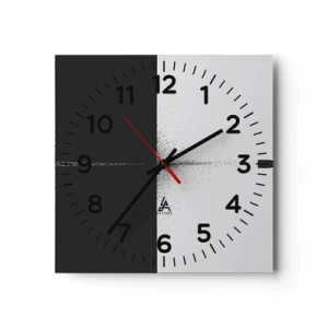 Reloj de pared - Reloj de vidrio - Directa al objetivo - 30x30 cm