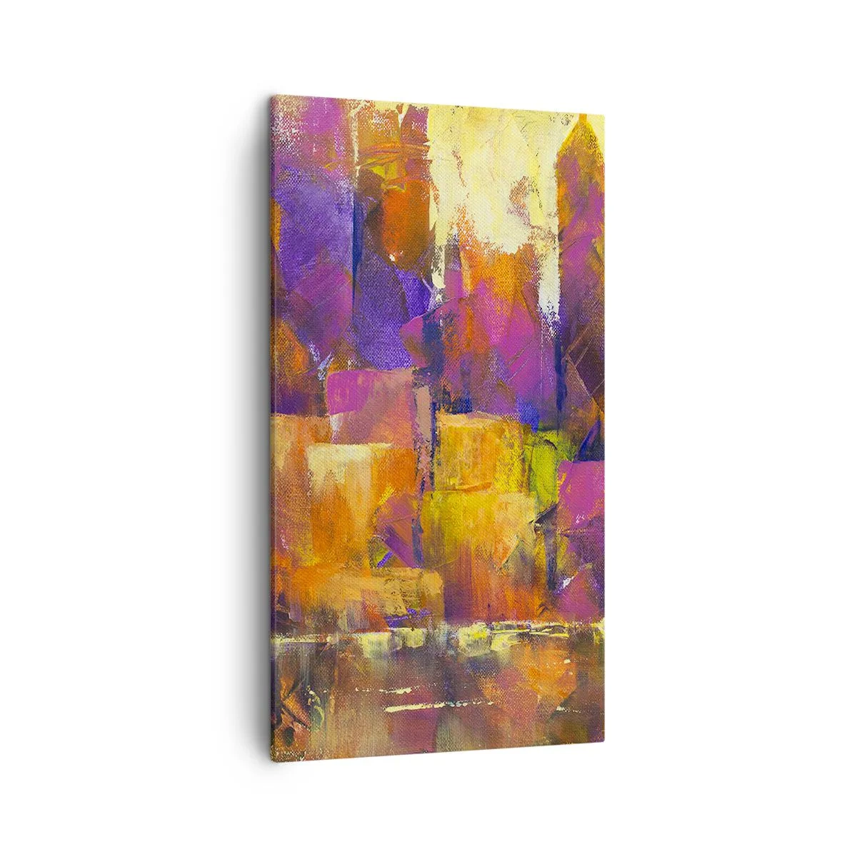 Cuadro sobre lienzo - Impresión de Imagen - Composición metropolitana - 45x80 cm