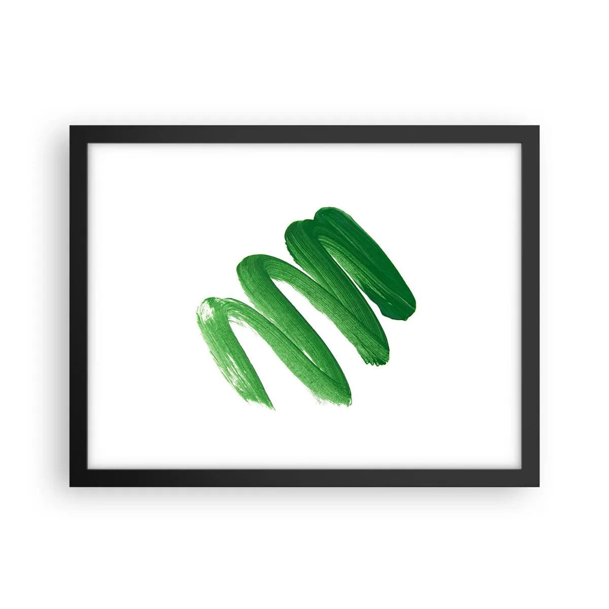 Póster en marco negro - Una broma verde - 40x30 cm