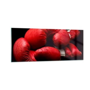 Cuadro sobre vidrio - Impresiones sobre Vidrio - La emoción del combate quedó atrás - 100x40 cm