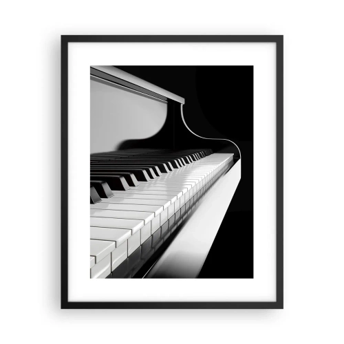 Póster en marco negro - Armonía musical - 40x50 cm