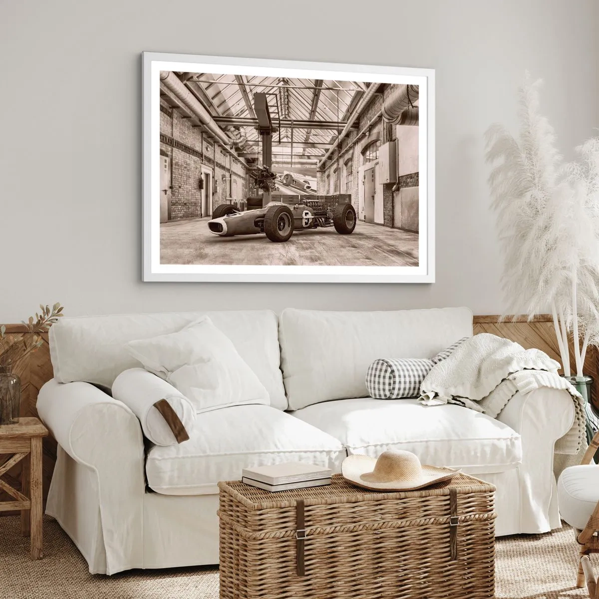 Póster en marco blanco - El descanso del vencedor - 100x70 cm