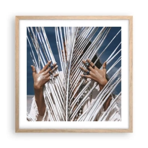 Póster en marco roble claro - ¿La mujer chamana? - 50x50 cm