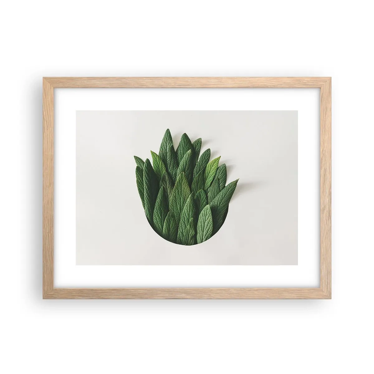 Póster en marco roble claro - Curiosidad desenfrenada - 40x30 cm