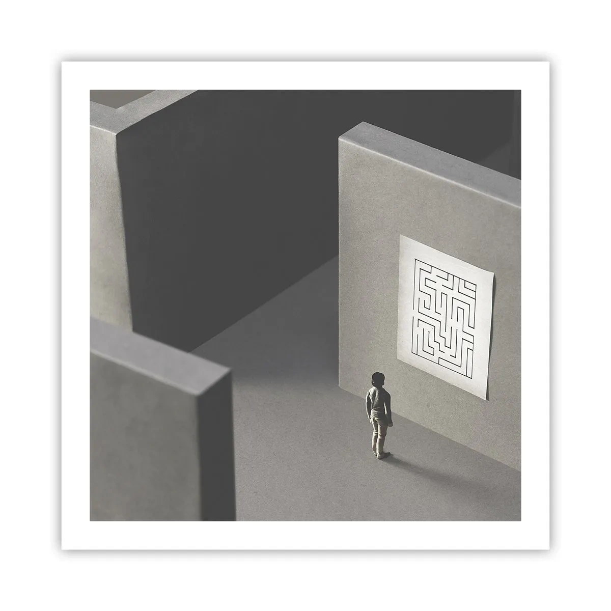 Póster - ¿Pero dónde estoy? - 60x60 cm