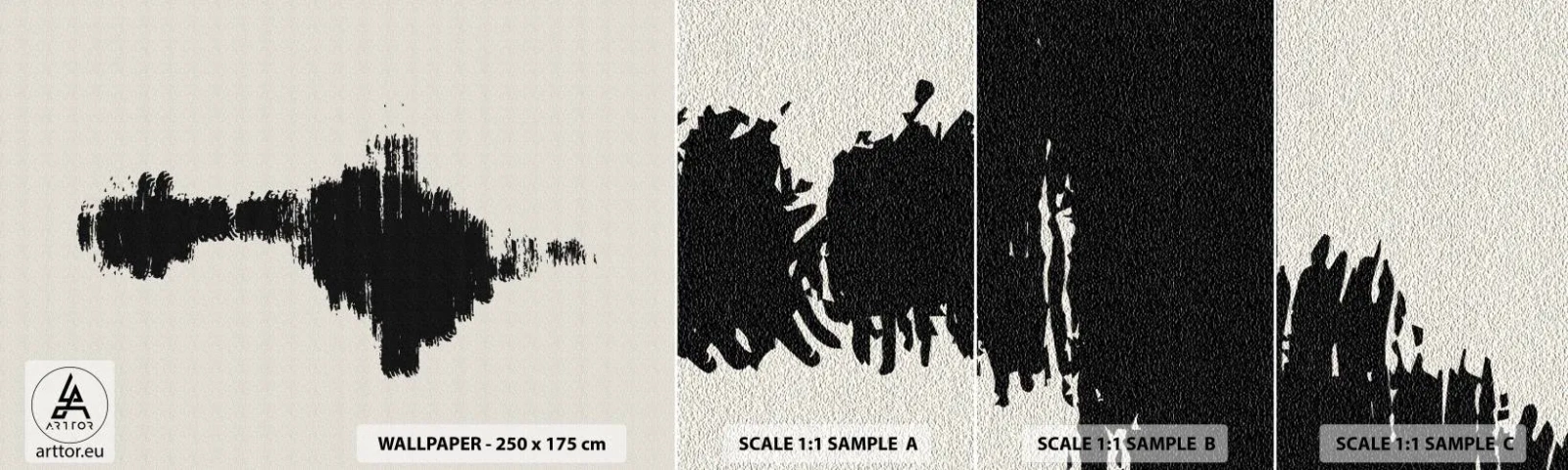 Muestra De Fotomural Standard Eco - Vibraciones de la imaginación - Contemporáneo, Abstracción, escandinavo - 100x30 cm