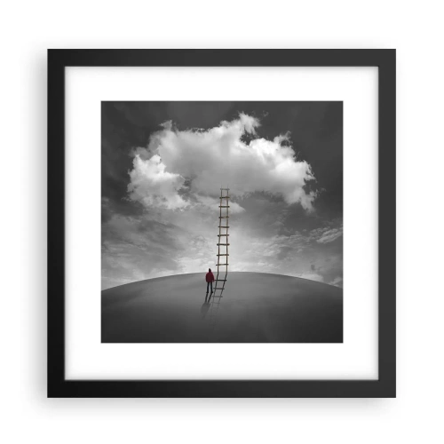 Póster en marco negro - Todo es posible - 30x30 cm