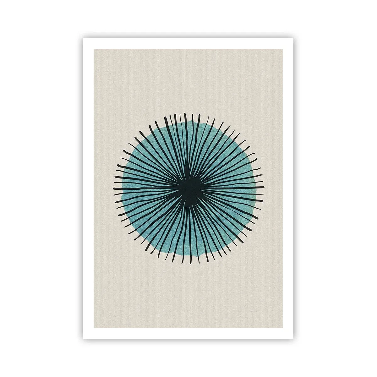 Póster - Radiante en azul - 70x100 cm