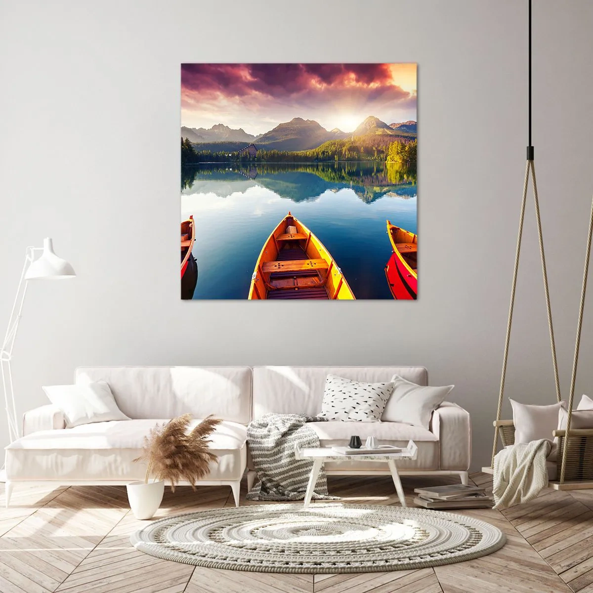 Cuadro sobre lienzo - Impresión de Imagen - Frente a la naturaleza - 30x30 cm