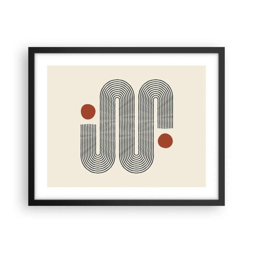 Póster en marco negro - De principio a fin - 50x40 cm