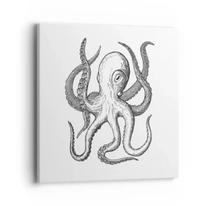 Cuadro sobre lienzo - Impresión de Imagen - Bailando con olas - 40x40 cm