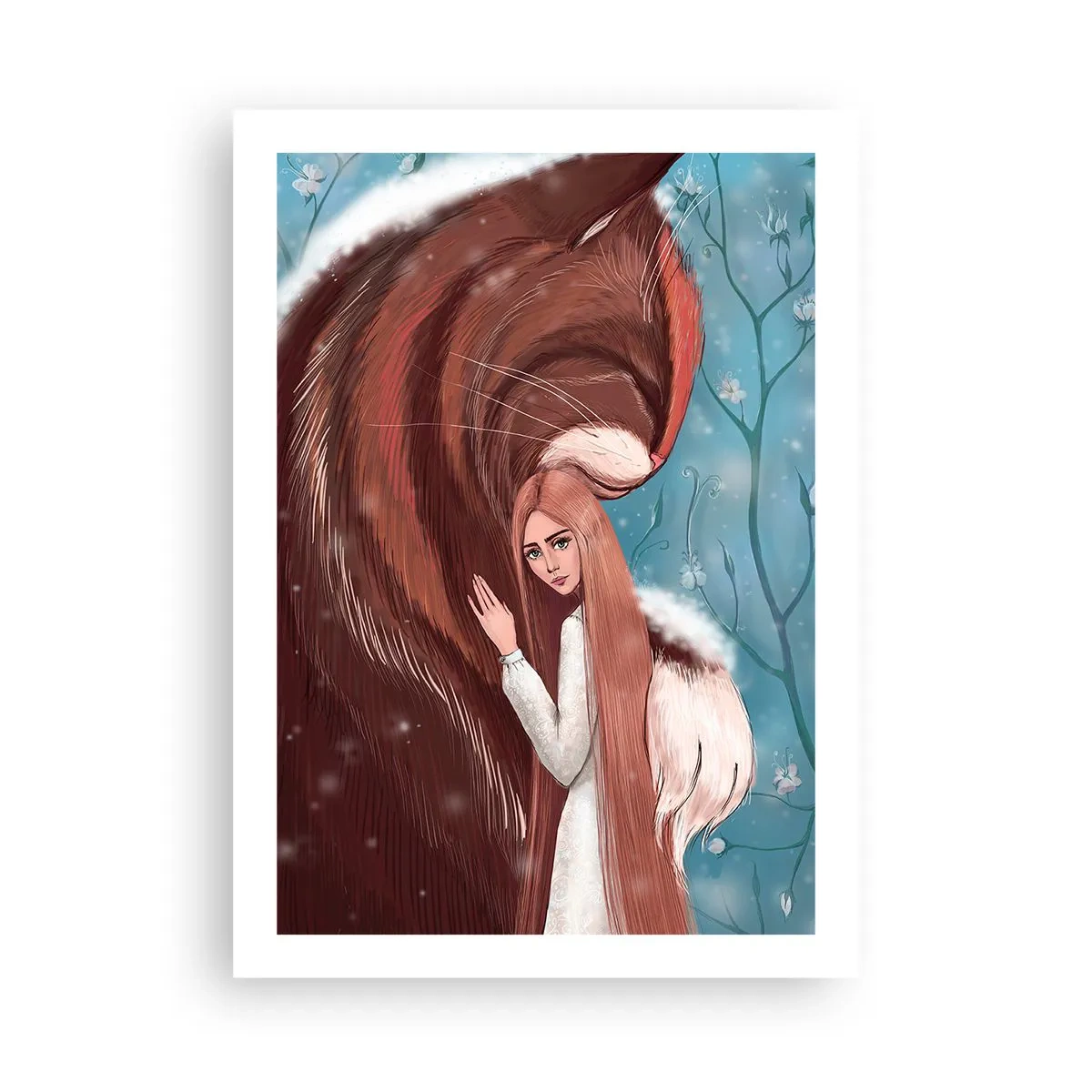 Póster - Una presencia sentida - 50x70cm - Bienvenidos a un cuento de hadas - Decoración de pared moderna para salón y dormitorio ARTTOR