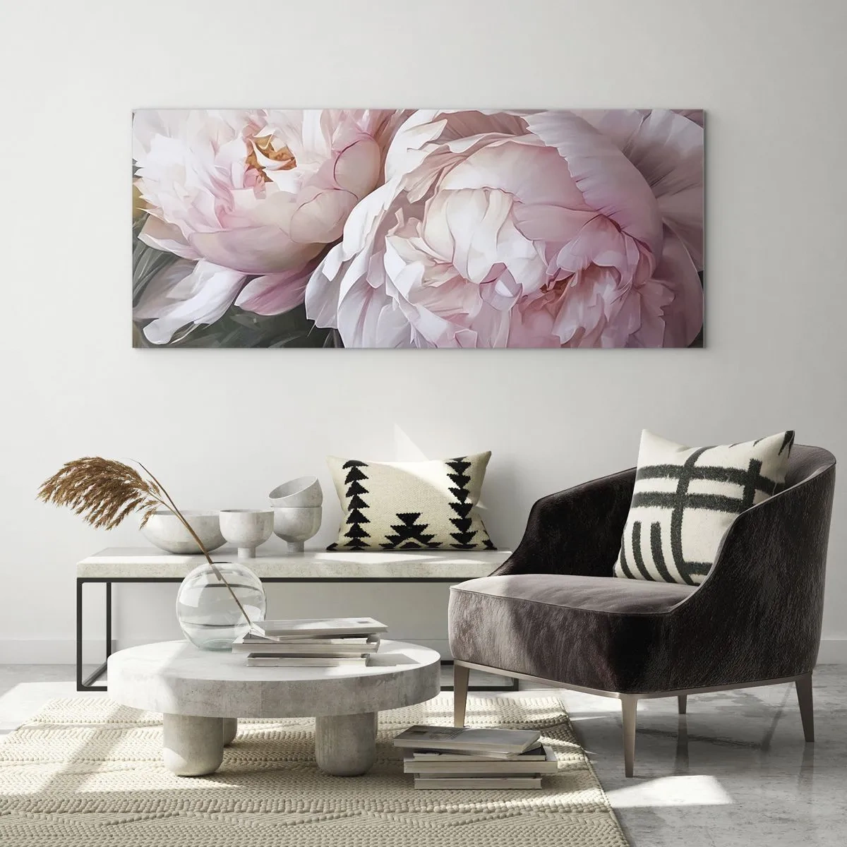 Cuadro sobre vidrio - Impresiones sobre Vidrio - En flor - 100x40 cm
