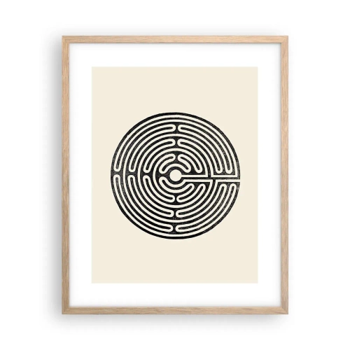 Póster en marco roble claro - Orden misterioso - 40x50 cm