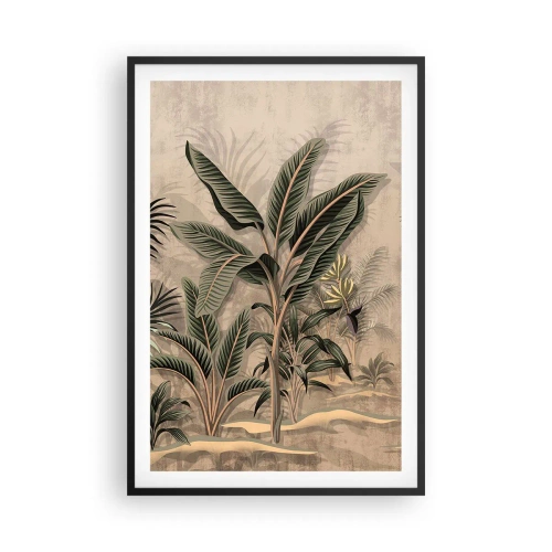 Póster en marco negro - Grabados de estilo colonial - 61x91 cm
