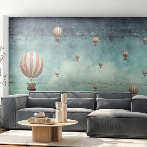 Fotomural Autadhesivo Deluxe Sticker - Libre del ajetreo de la vida - Abstracción, Viaje, vuelo en globo - 400x280 cm