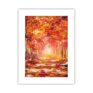 Póster - Bosque de cobre - 30x40 cm