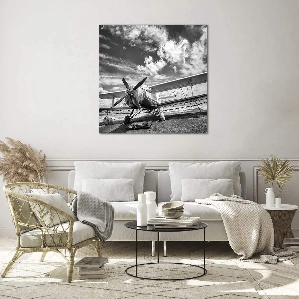 Cuadro sobre vidrio - Impresiones sobre Vidrio - No puedo esperar - 70x70 cm
