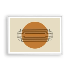 Póster en marco blanco - El plan perfecto - 100x70 cm