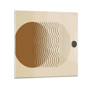 Cuadro sobre vidrio - Impresiones sobre Vidrio - Sobre el origen de las figuras geométricas - 30x30 cm