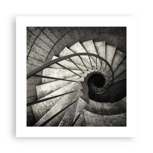 Póster - Escaleras arriba, escaleras abajo - 40x40 cm
