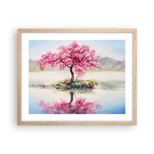 Póster en marco roble claro - Una celebración de la primavera - 50x40 cm