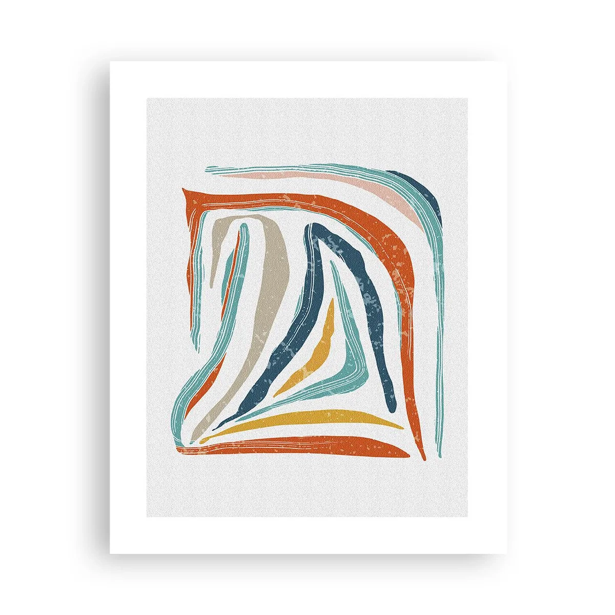 Póster - Abstracción sonriente y amistosa - 40x50 cm