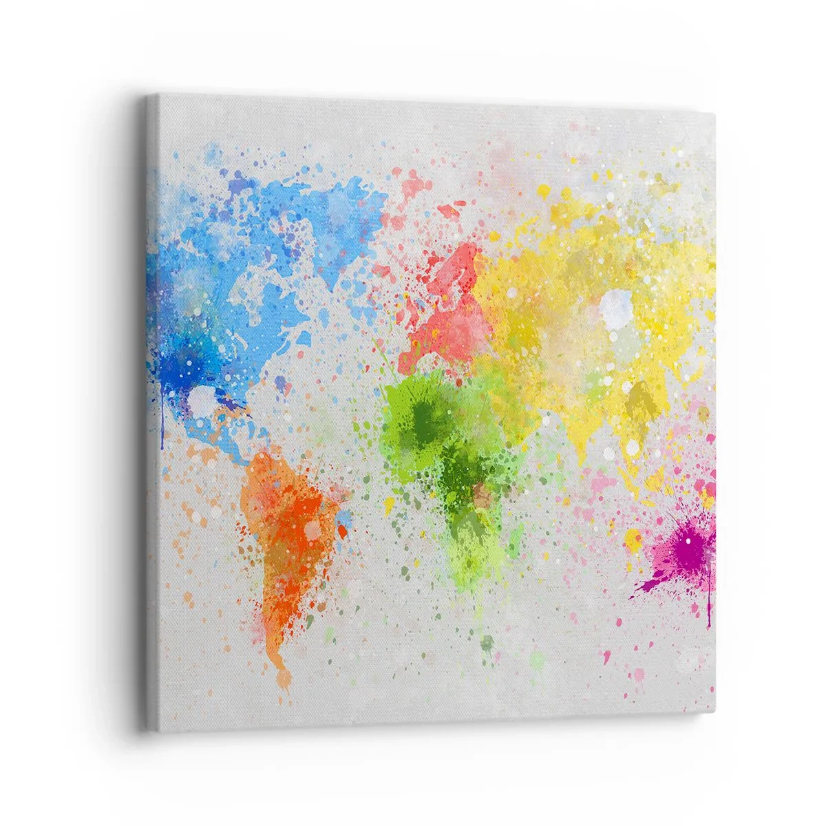 Cuadro sobre lienzo - Impresión de Imagen - Todos los colores del mundo - 30x30 cm
