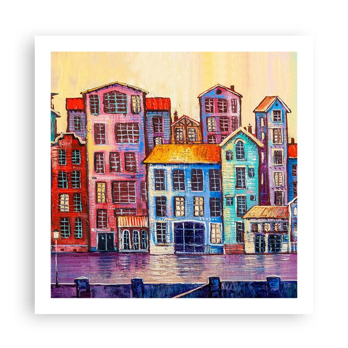 Póster - Una ciudad como un cuento de hadas - 60x60 cm