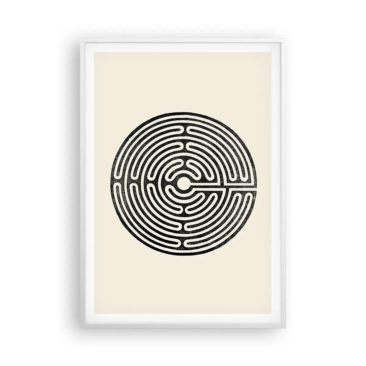 Póster en marco blanco - Orden misterioso - 70x100 cm