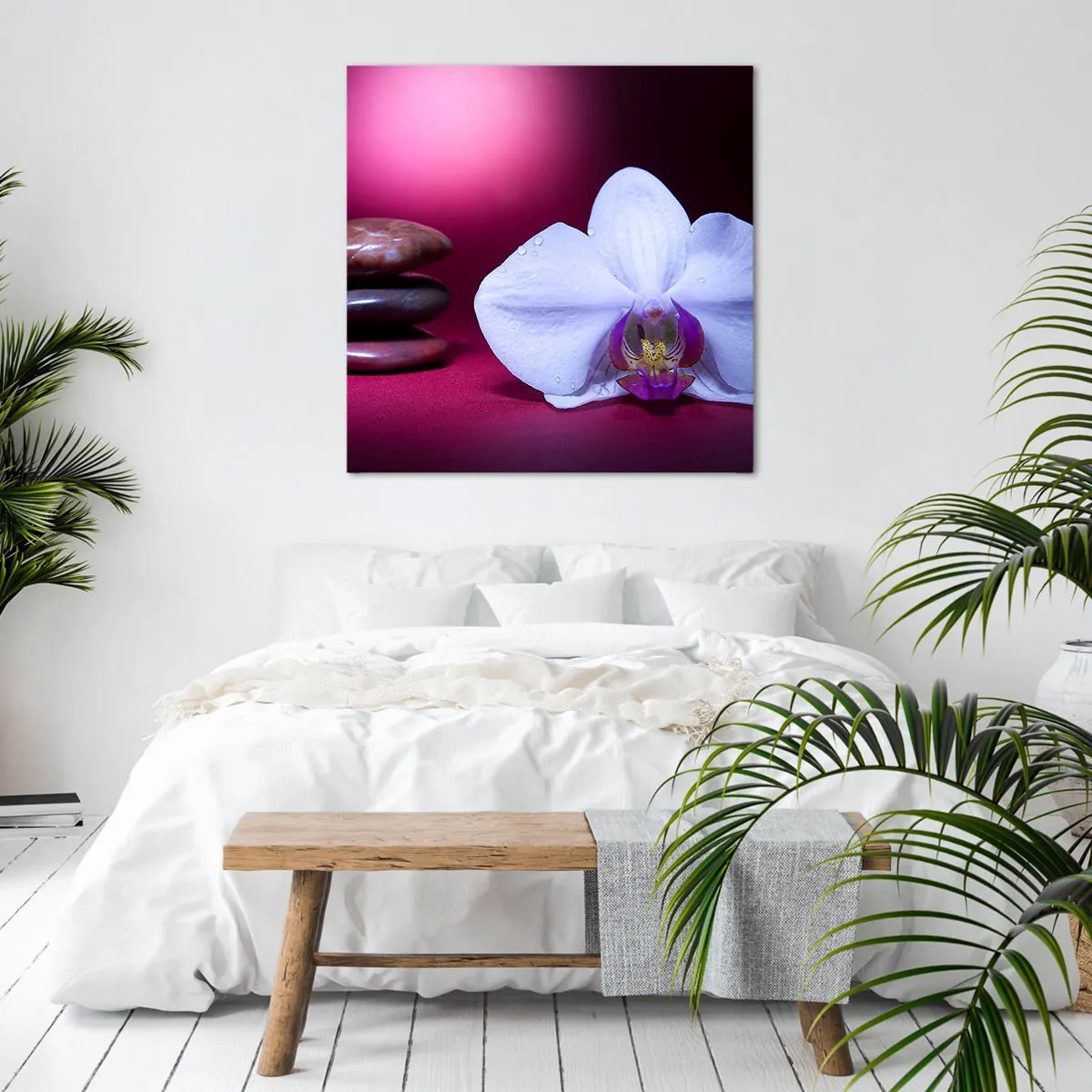 Cuadro sobre lienzo - Impresión de Imagen - Estudio de frescura en violeta - 40x40 cm