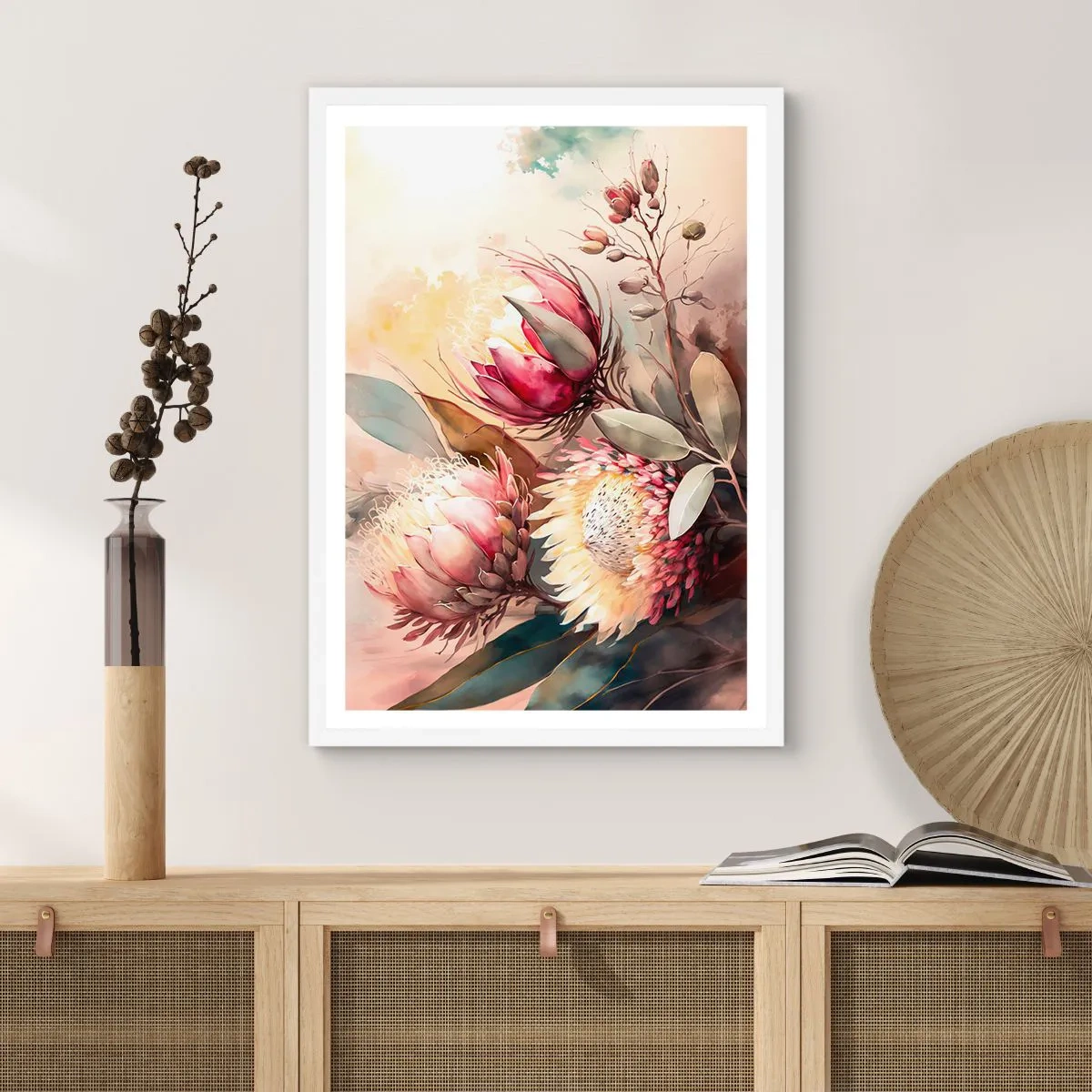 Póster en marco blanco - De perfil y de frente - 50x70 cm