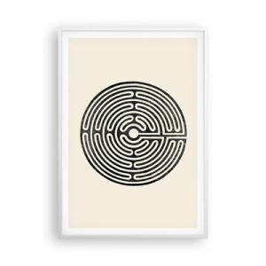 Póster en marco blanco - Orden misterioso - 70x100 cm