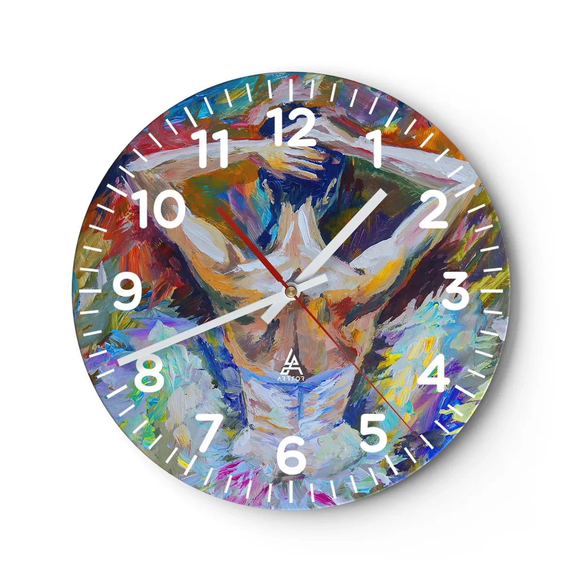 Reloj de pared - Reloj de vidrio - Podría ser cualquier cosa - 40x40 cm