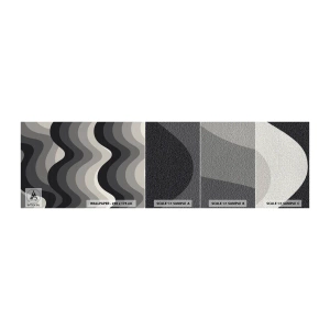 Muestra de fotomural Premium Canvas - Ola tras ola - Líneas, Ondas, Abstracción - 100x30 cm