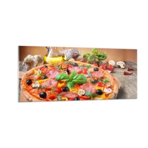 Cuadro sobre vidrio - Impresiones sobre Vidrio - Con un verdadero sabor italiano - 100x40 cm