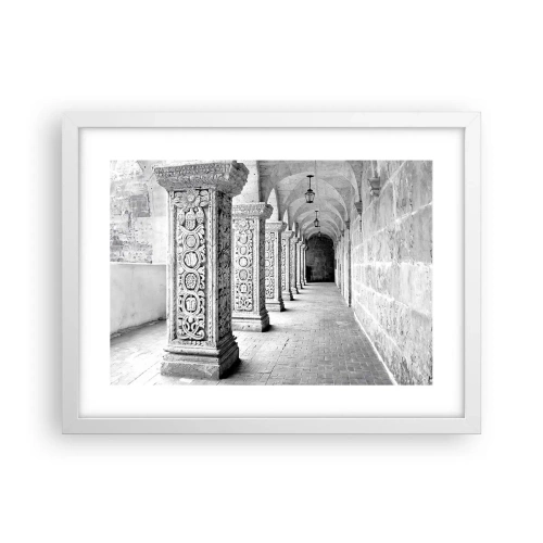 Póster en marco blanco - ¿Y adónde nos llevará...? - 40x30 cm