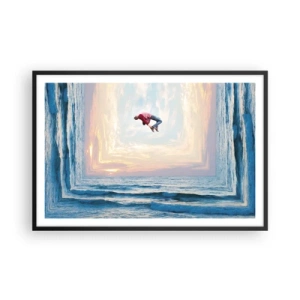 Póster en marco negro - A otra dimensión - 91x61 cm