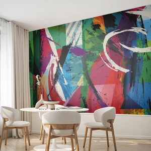 Fotomural Standard Eco - Rápido, animado y con efecto - Abstracción, Pedazo, Arte Moderno - 400x280 cm