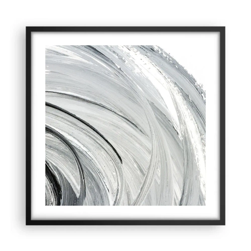 Póster en marco negro - Composición orbital - 50x50 cm