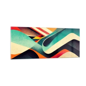 Cuadro sobre vidrio - Impresiones sobre Vidrio - Composición intensa - 100x40 cm