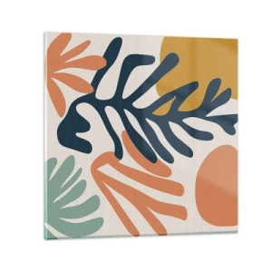 Cuadro sobre vidrio - Impresiones sobre Vidrio - Mares de coral - 30x30 cm