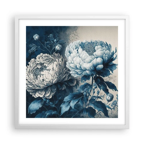 Póster en marco blanco - Una pareja unida - 50x50 cm