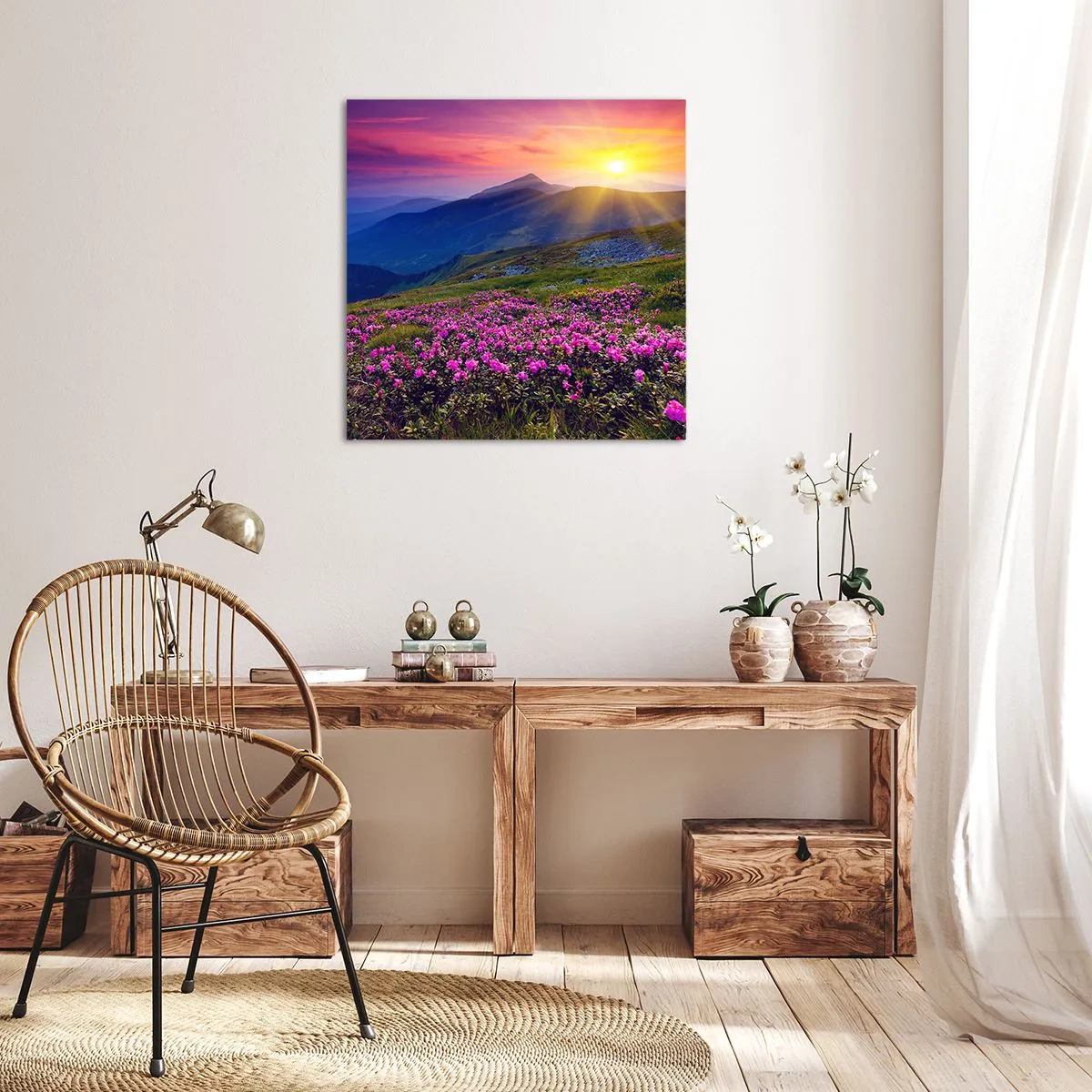 Cuadro sobre lienzo - Impresión de Imagen - ... Y el aroma a hierbas está por todas partes - 30x30 cm
