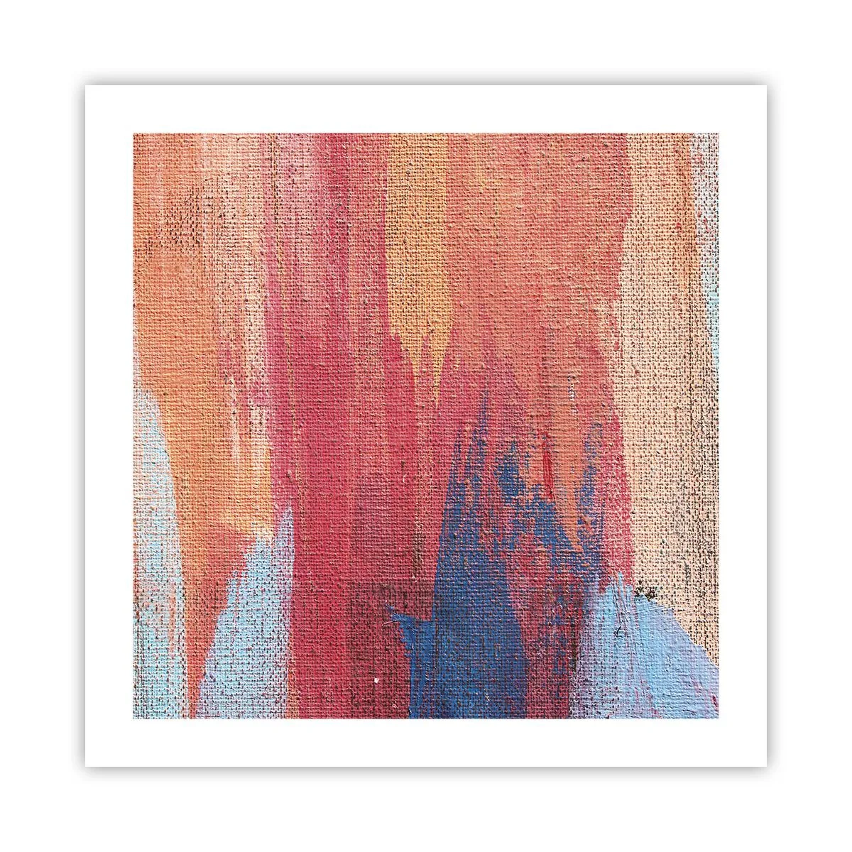 Póster - Trazos de arco iris - 50x50 cm