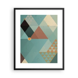 Póster en marco negro - Uno para todos y todos para uno - 40x50 cm