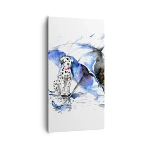 Cuadro sobre lienzo - Impresión de Imagen - Para eso está un amigo - 55x100 cm